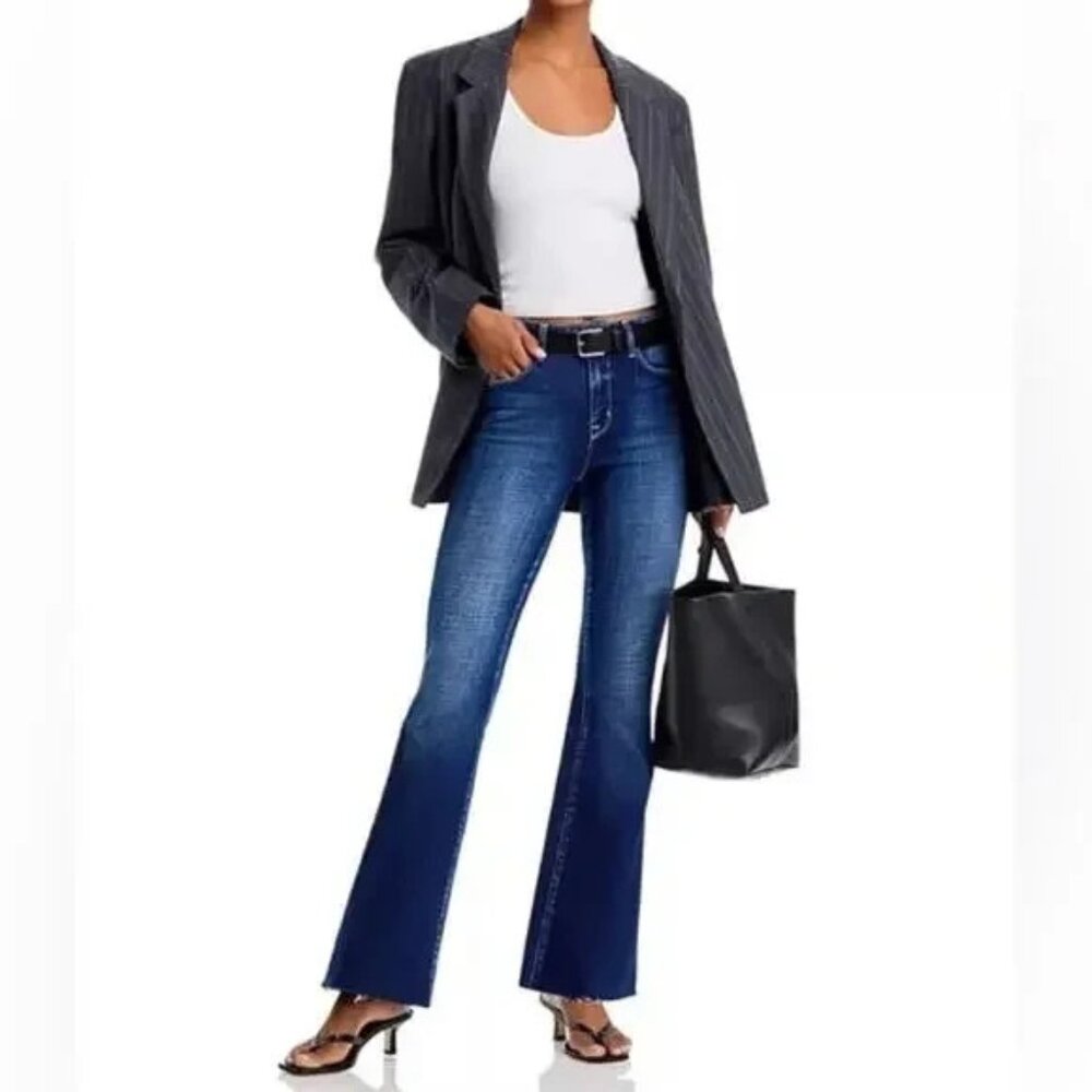 L’Agence Sera High Rise Flare Jeans in  Beacon Wash Size 30